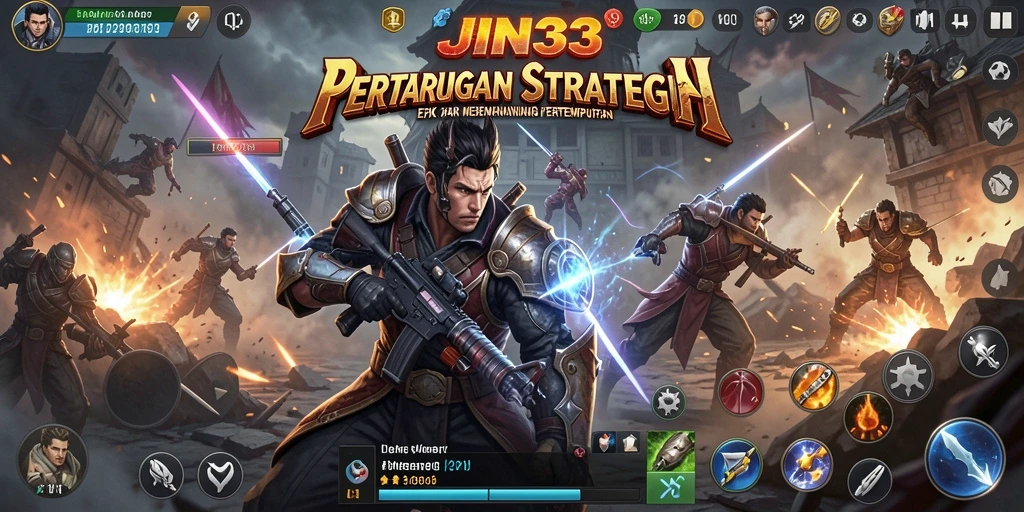 Tangkapan layar menunjukkan gameplay strategis JIN33 yang mendalam.