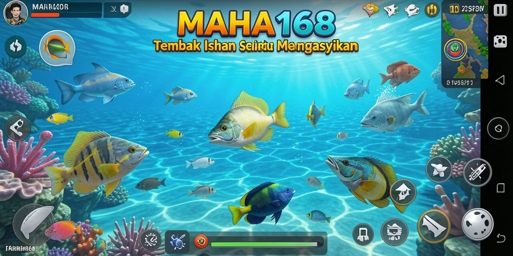 Tampilan menarik dari MAHA168 dengan gameplay Tembak Ikan yang seru.