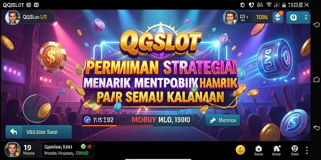 Tangkapan layar utama QQSLOT menampilkan aksi strategi yang mendebarkan.