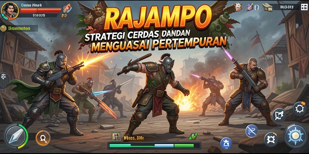 Screenshot gameplay RAJAMPO dengan aksi strategi yang mendebarkan.