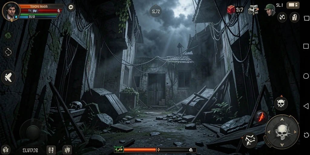 Tangkapan layar dari gameplay SL72 yang mencekam dan menegangkan.