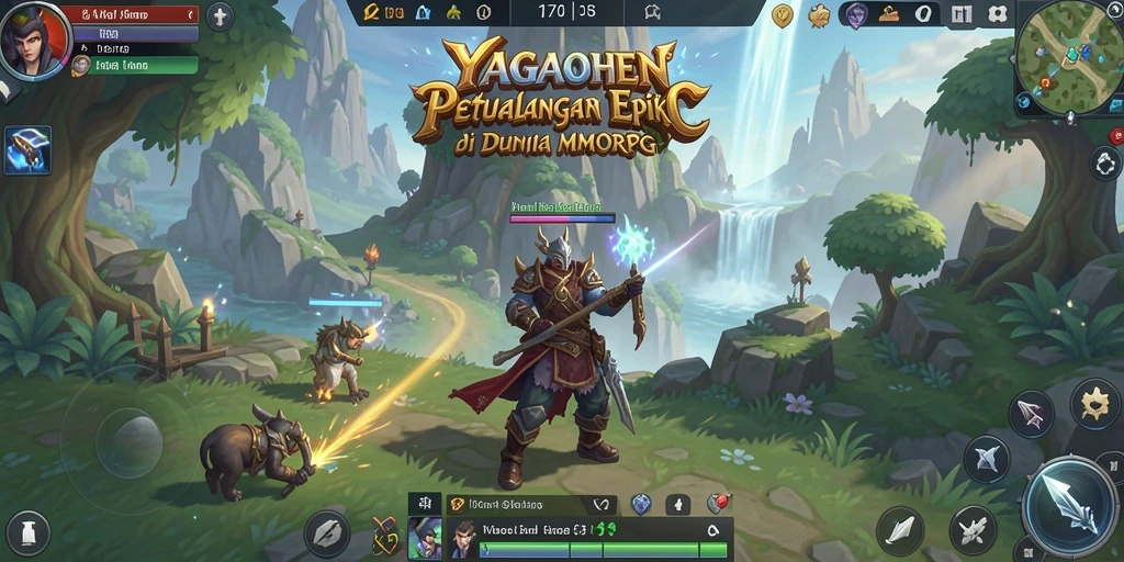 Screenshot utama YAGAOHEN menunjukkan grafis menawan dengan gameplay seru di dunia MMORPG.